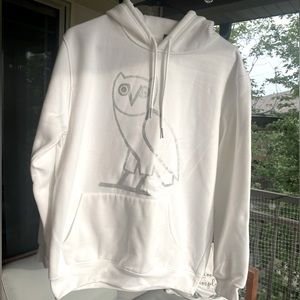 OVO Drake White And Chrome Hoodie - mens small. READ